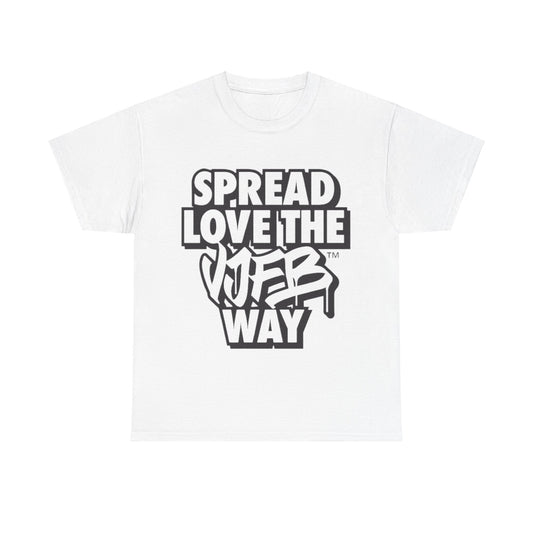 Limited Winter '24/'25 VJFB™ Spread the Love Cotton T-shirt – Wear Your Vibes ✨