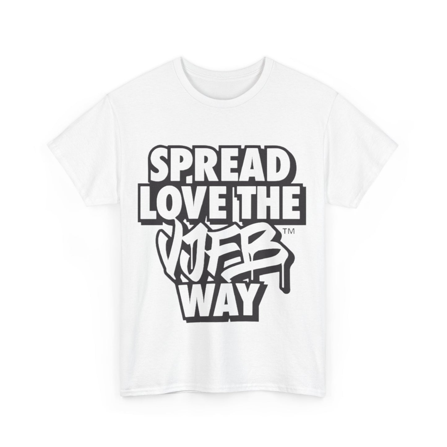 Limited Winter '24/'25 VJFB™ Spread the Love Cotton T-shirt – Wear Your Vibes ✨