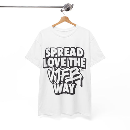 Limited Winter '24 VJFB™ Spread the Love Cotton T-shirt – Wear Your Vibes ✨