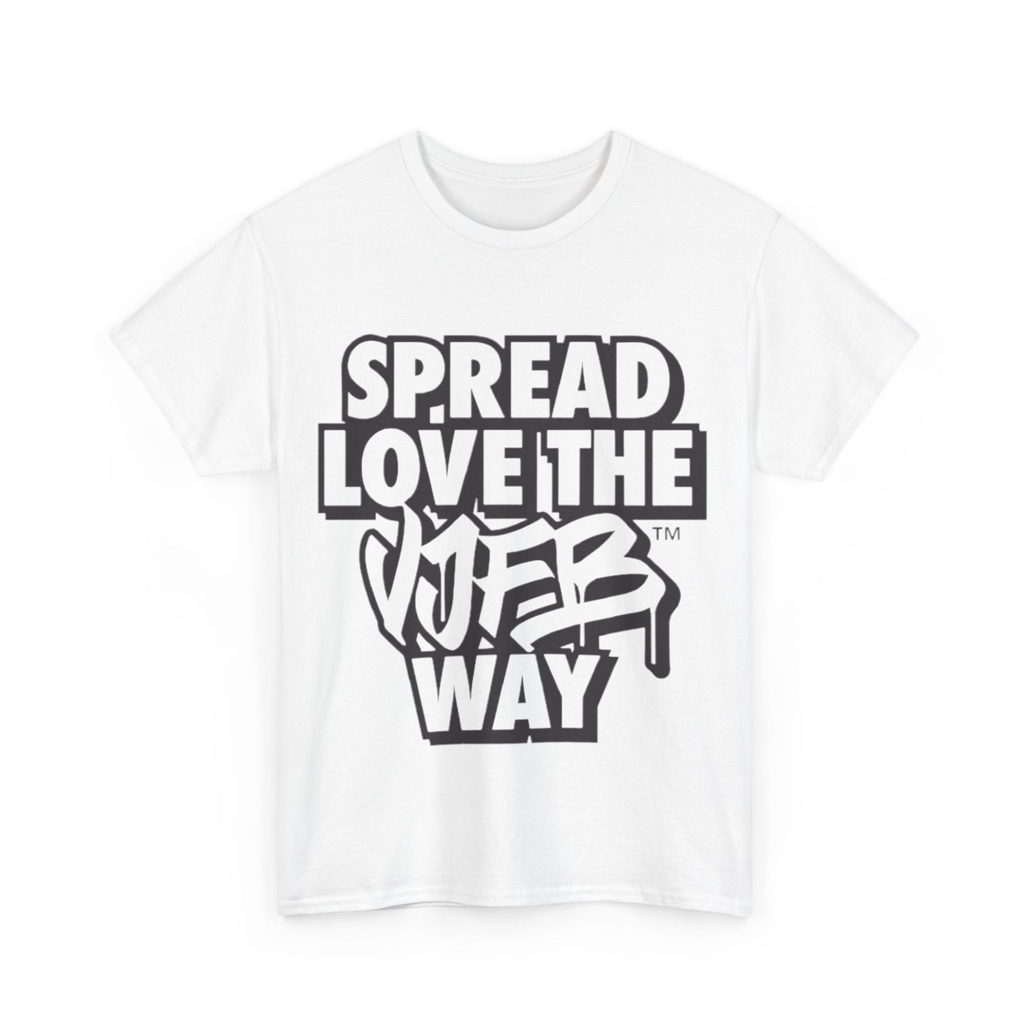 Limited Winter '24 VJFB™ Spread the Love Cotton T-shirt – Wear Your Vibes ✨