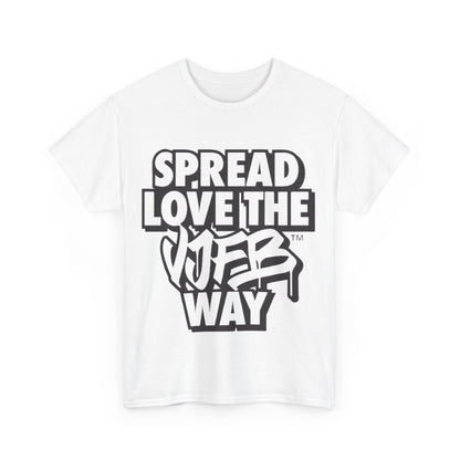 Limited Winter '24 VJFB™ Spread the Love Cotton T-shirt – Wear Your Vibes ✨